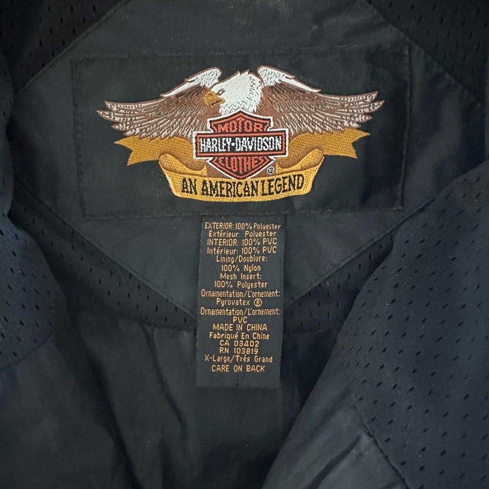 Harley-Davidson Men's Black rain Jacket and pant